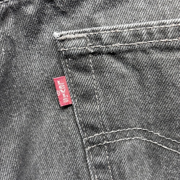 Levi's 505 Regular Fit Straight Leg Jeans Mens 33x34 Black Vintage Y2K 02/1994 - Picture 4 of 9